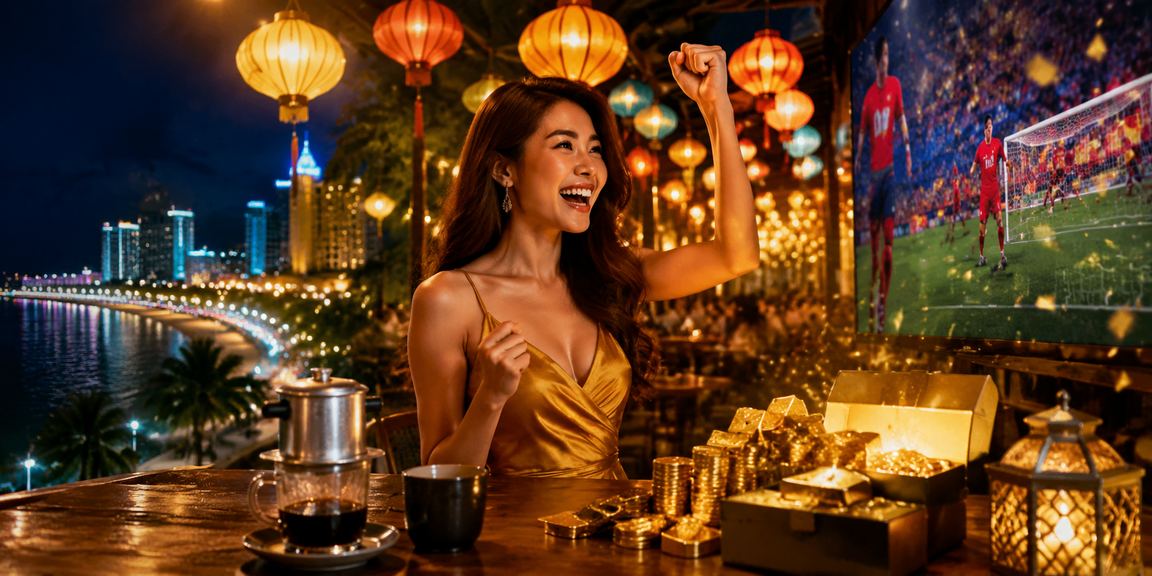 Người chơi vs7 tại Nha Trang thưởng thức cà phê và chơi game